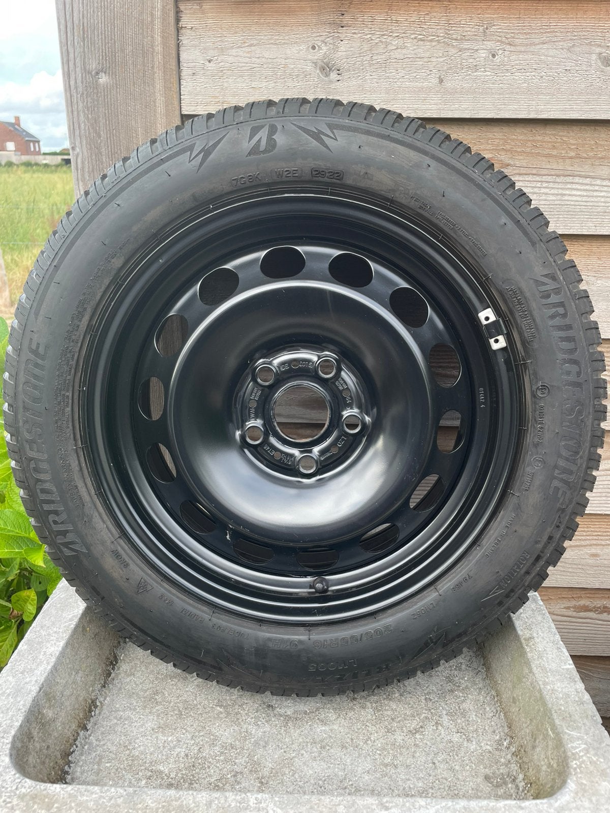 Winterwielen Bridgestone 205/55/16 91 H, Autos : Pièces & Accessoires, Pneus et Jantes, Pneus hiver, 16 pouces, Véhicule de tourisme