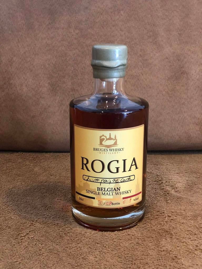 Bruges Whisky Rogia Single Malt Champagne Cask, Verzamelen, Ophalen of Verzenden, Nieuw, Overige typen