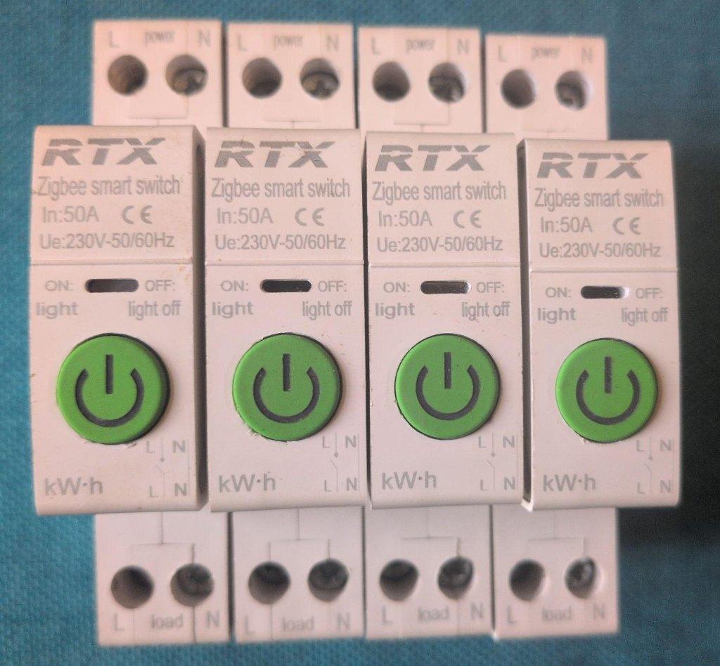 RTX Zigbee Smart Switch - Relai+Amperemetre 50A (4p), Doe-het-zelf en Bouw, Elektriciteit en Kabels, Zo goed als nieuw, Overige typen