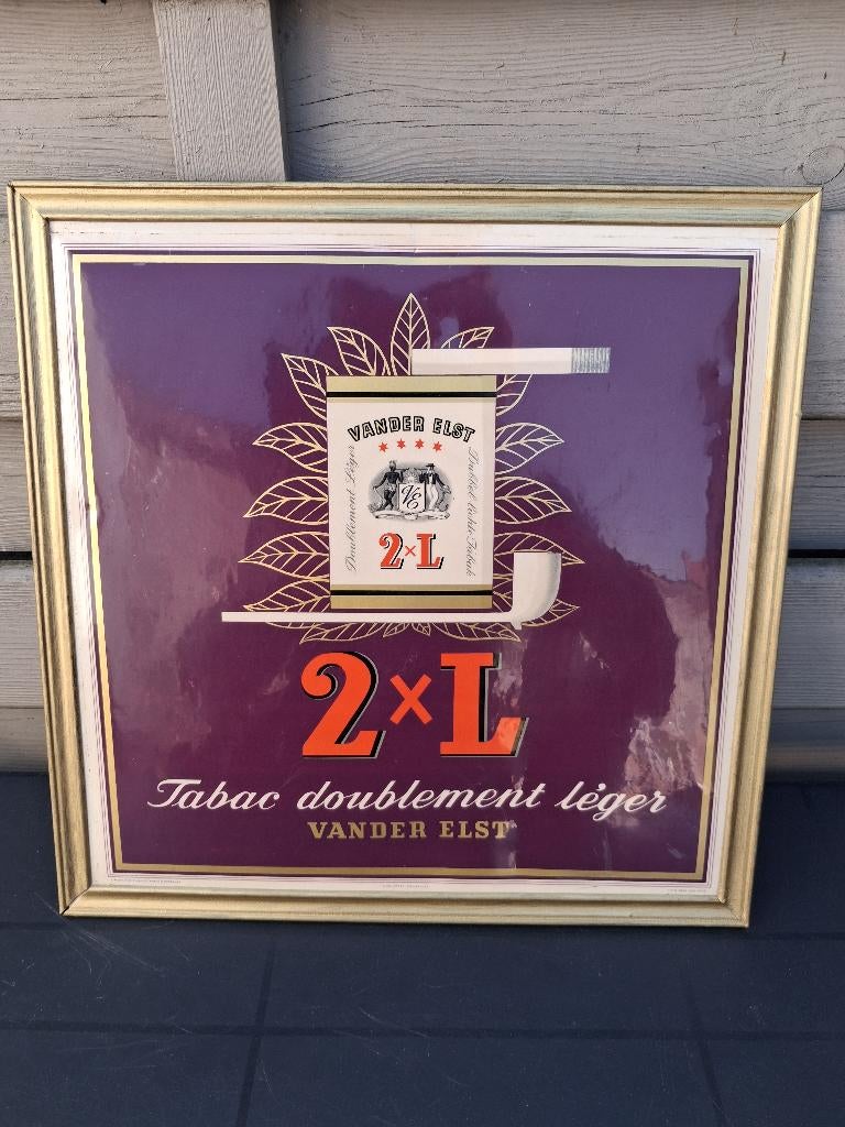 VANDER ELST jaar 1952, Verzamelen, Ophalen of Verzenden, Gebruikt, Reclamebord