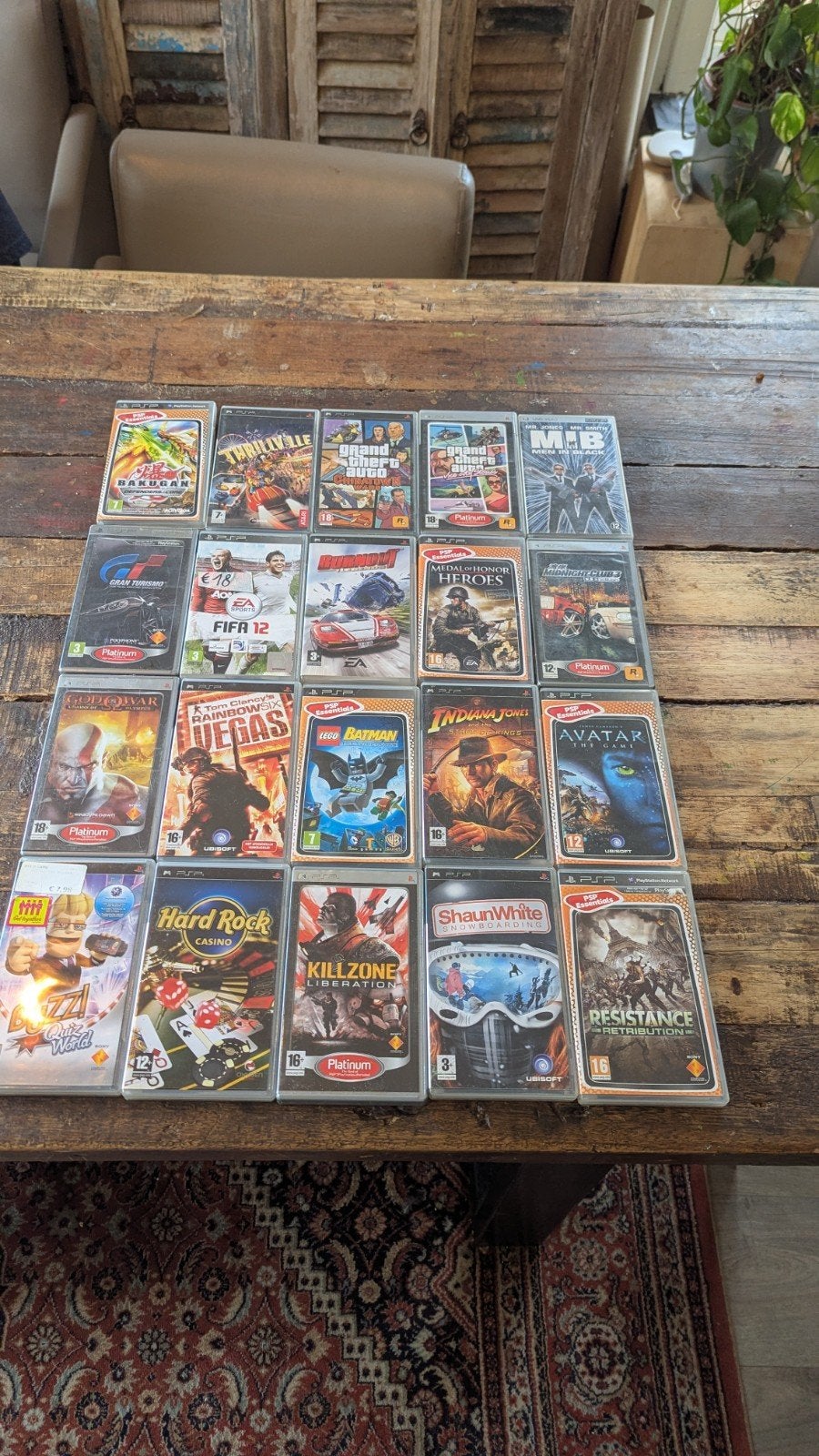 Lot 20 PSP games – GTA, God of War, LEGO, Gran Turismo, Kill, Ophalen, Gebruikt