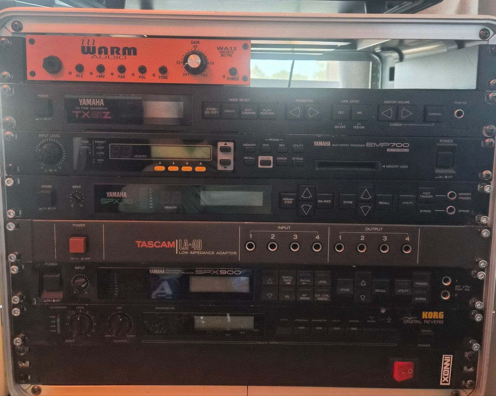 Yamaha SPX900, Yamaha EMP700, Korg DRV2000, WA12