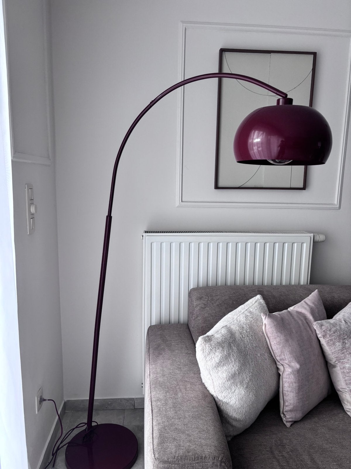 Staandlamp bordeau top staat !! €90 in maasmechelen, Ophalen, Zo goed als nieuw