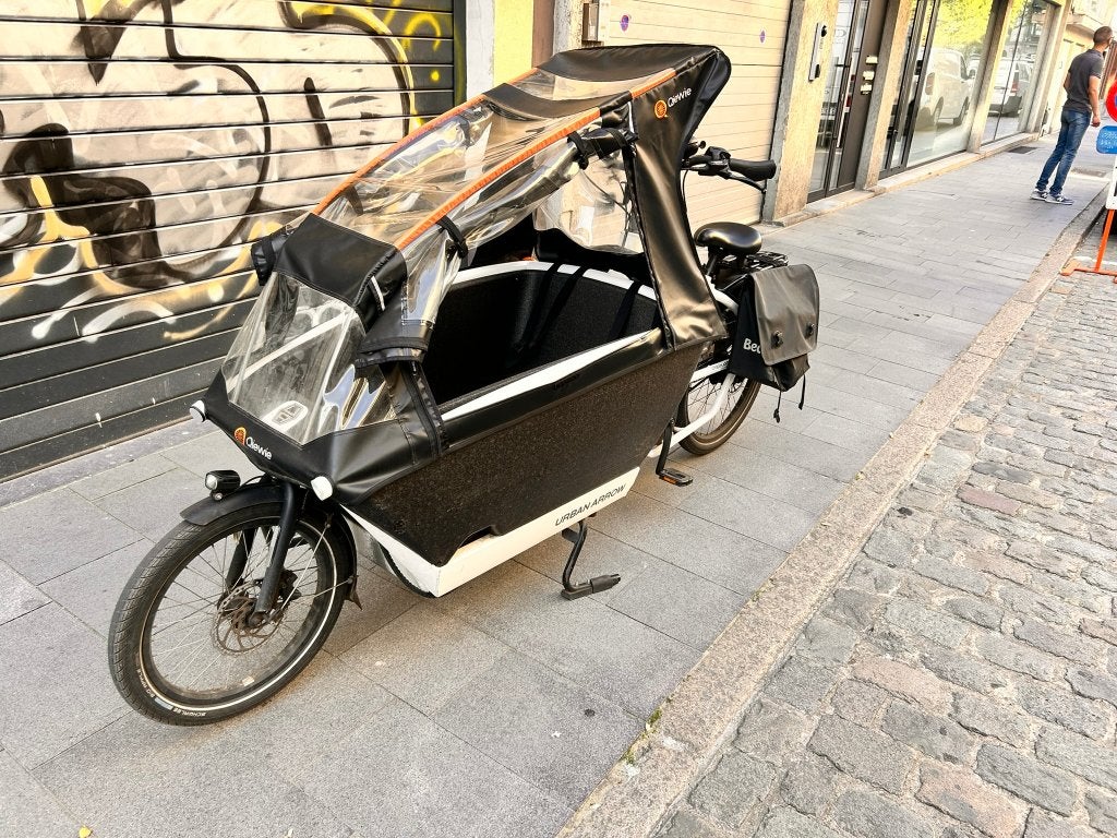 Urban Arrow bakfiets, Fietsen en Brommers, Fietsen | Bakfietsen, Gebruikt, Overige merken, 3 kinderen, Elektrisch, Velgrem, Ophalen