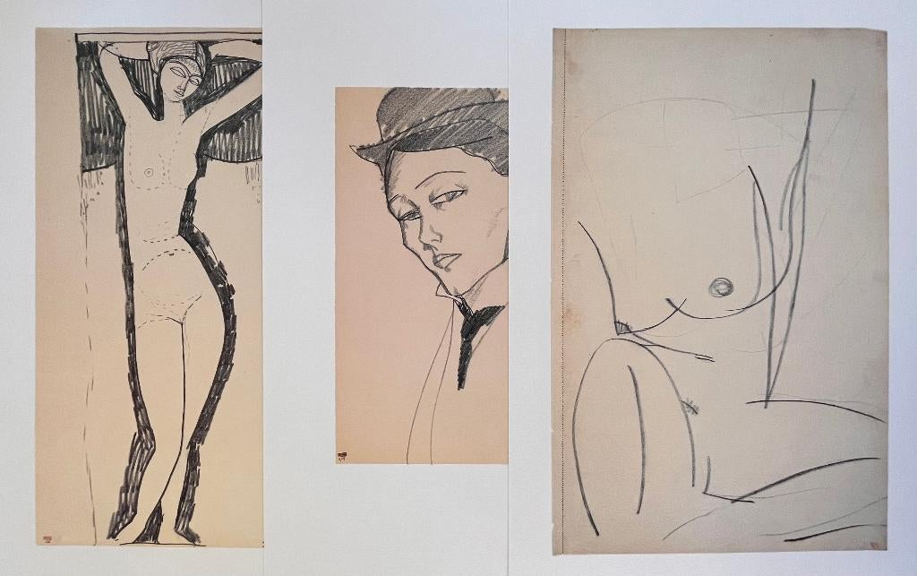 3 x Amadeo Modigliani - in prima staat, Antiek en Kunst, Ophalen of Verzenden