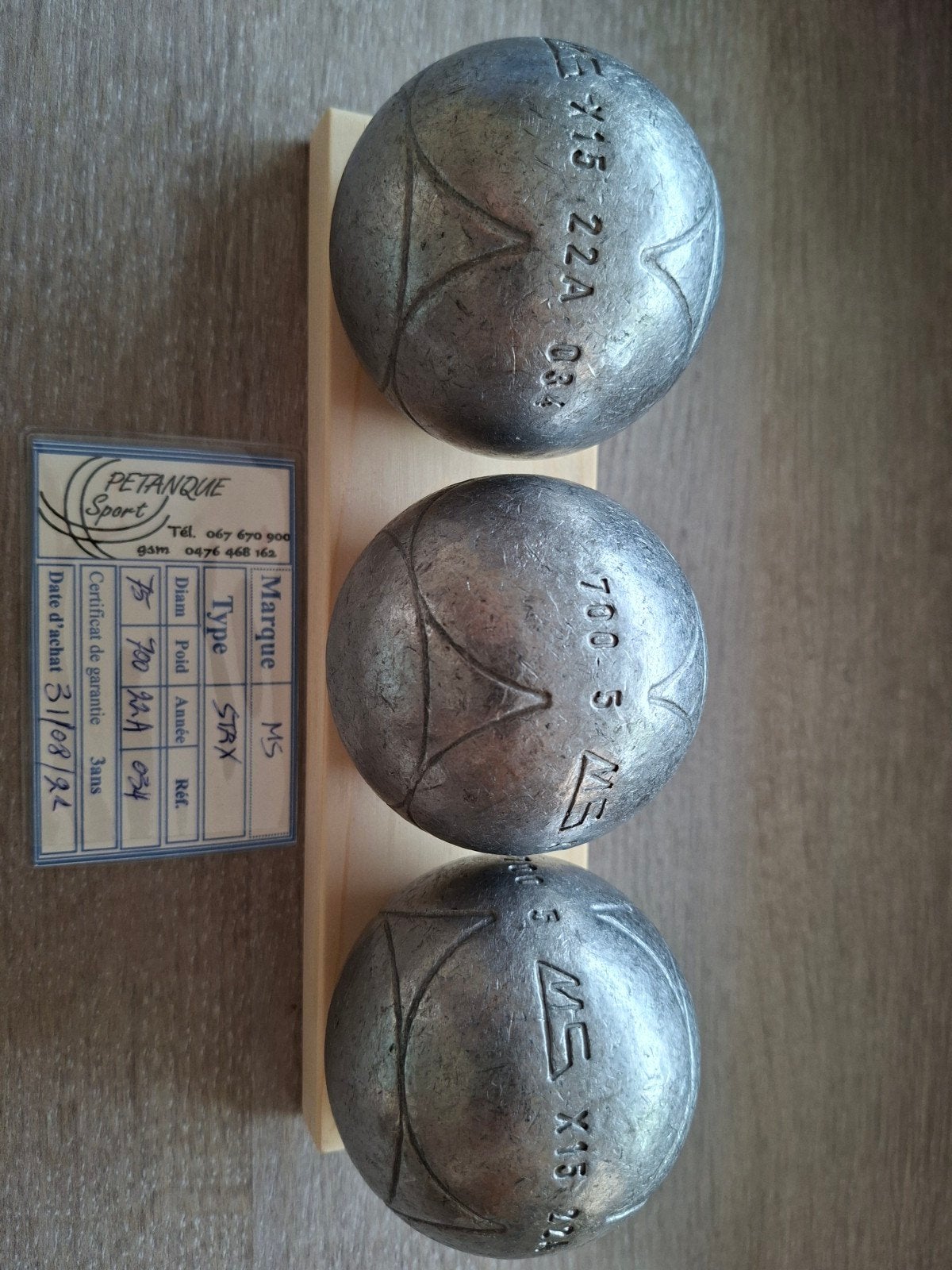 Boules de pétanque, Enlèvement ou Envoi
