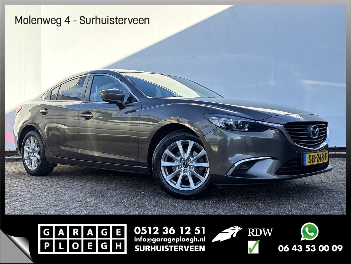 Mazda 6 2.0 SkyActiv-G 165 Skylease+ Trekhaak Cruise Carplay, Achat, 139 g/km, Entreprise, Boîte manuelle