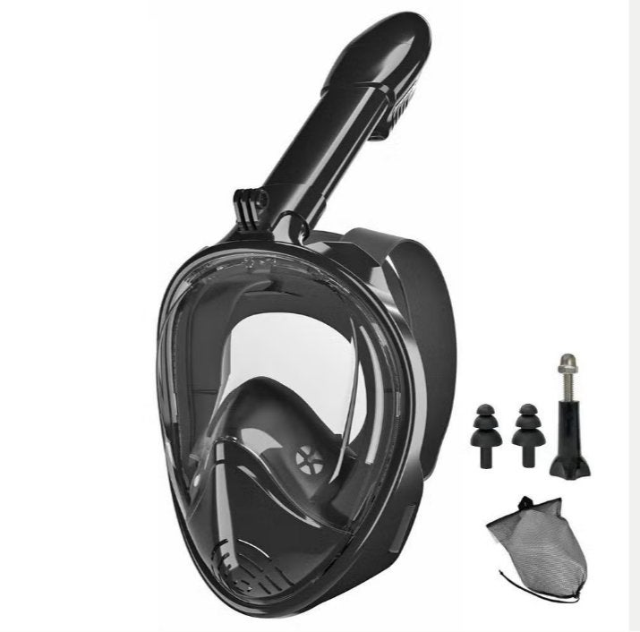 Full face duikmasker - breed panorama zicht en camera houder