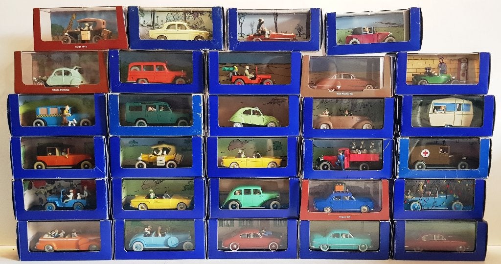 Tintin (Kuifje) 1:43 Les Voitures de Tintin + certificaat, Ophalen of Verzenden, Nieuw, Auto, Overige merken