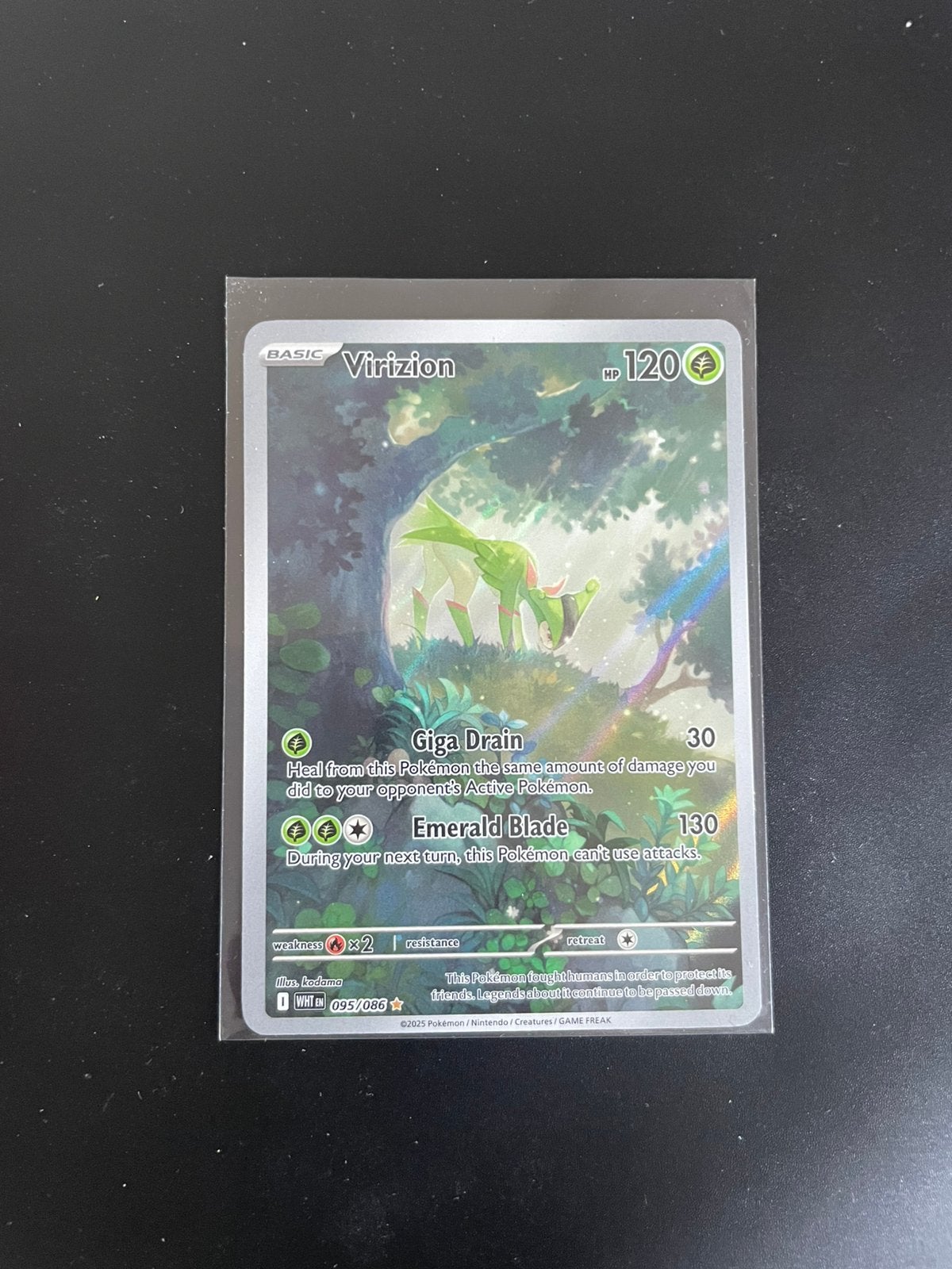 Virizion WHT 095, Ophalen of Verzenden, Nieuw, Losse kaart, Foil