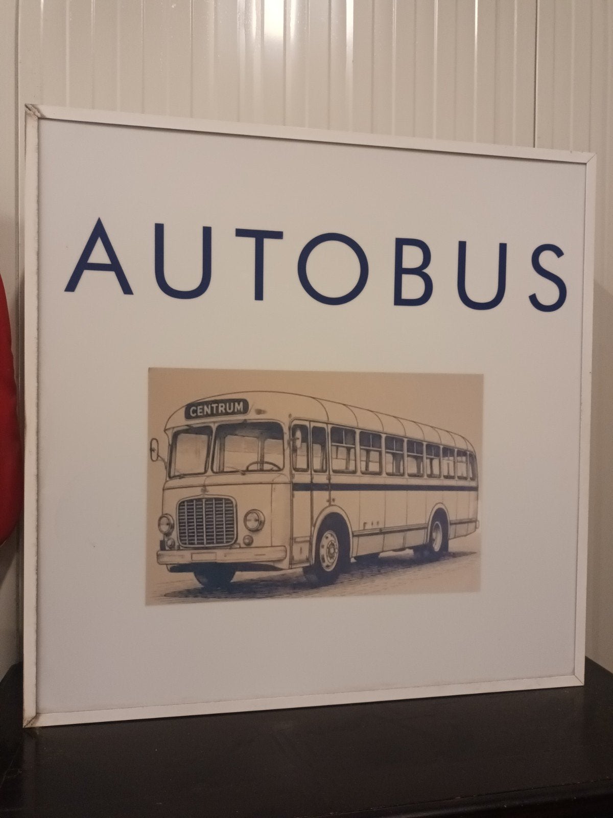 Vintage "AUTOBUS" Lichtbak – Eyecatcher voor Verzamelaar / M, Boeken, Ophalen