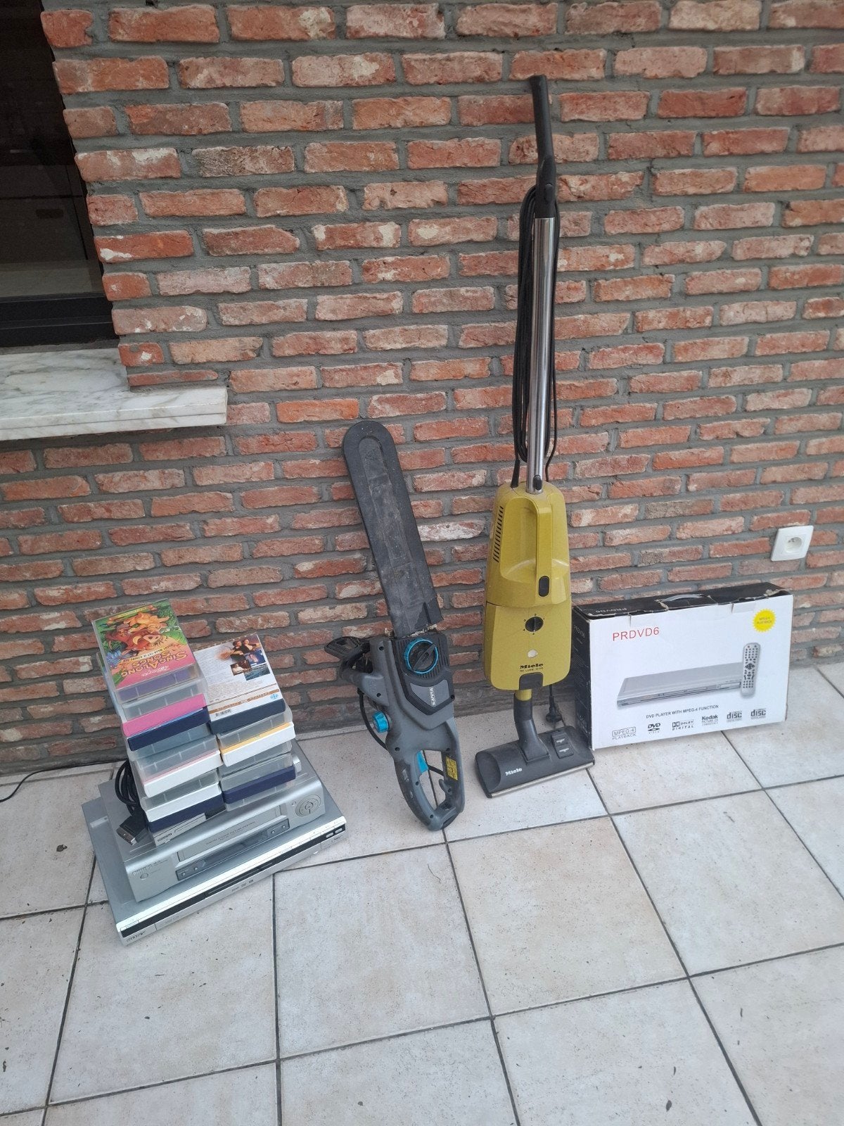 stofzuiger, dvd, dvdspeler bieden, Ophalen
