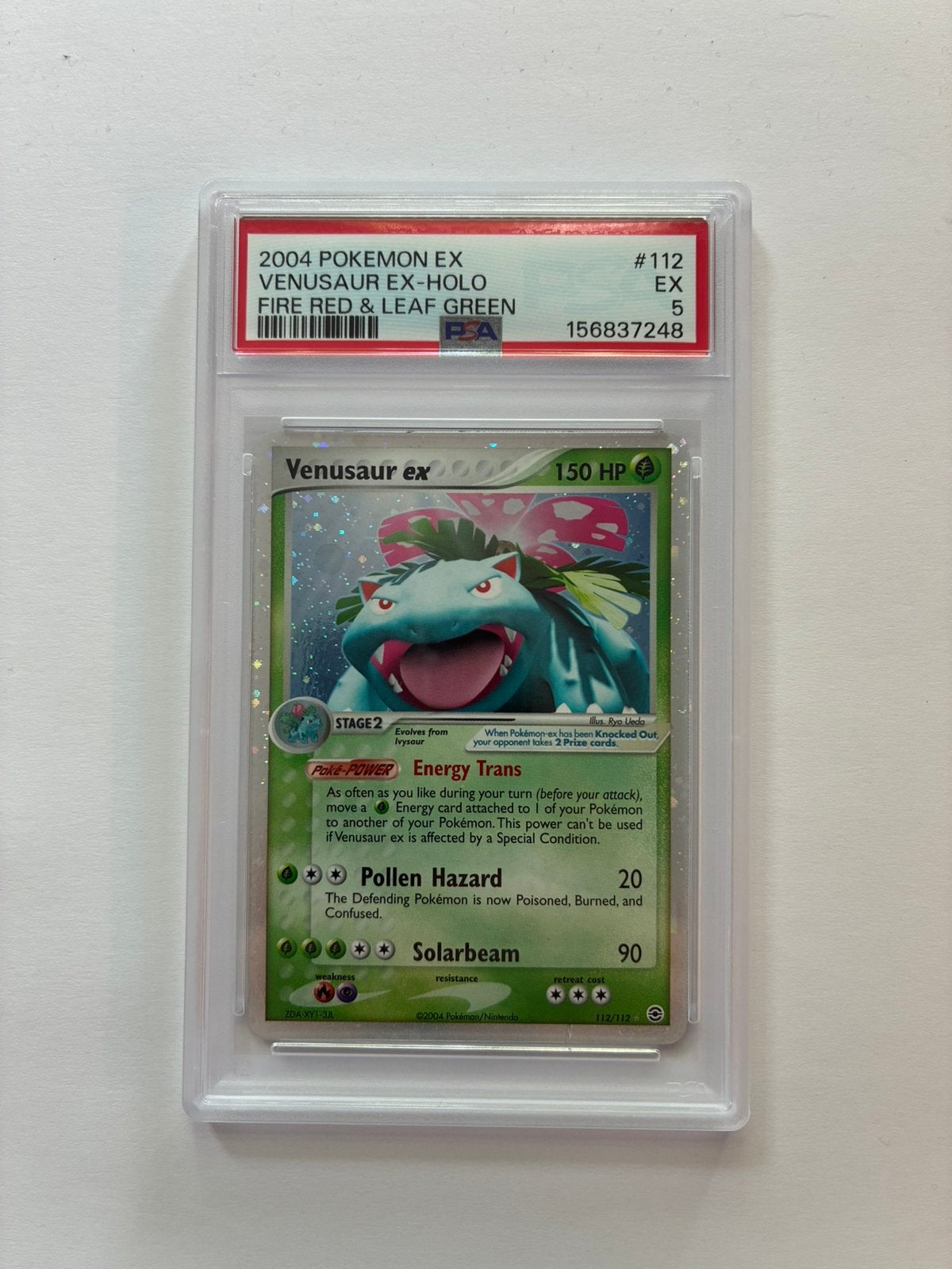 Pokémon Venusaur EX Fire red & Leaf green PSA 5, Ophalen of Verzenden, Zo goed als nieuw