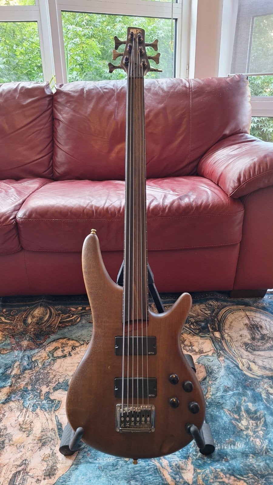 Custom Fretless Bass-VI (Unique Model), Zo goed als nieuw, Elektrisch, 6-snarig
