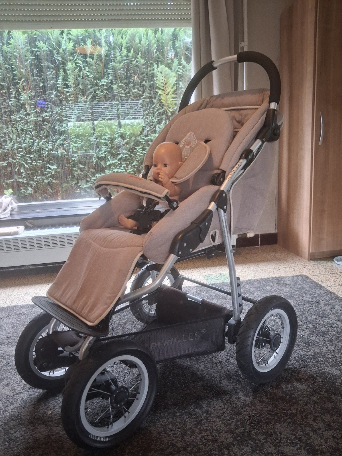 3-in-1 buggy Pericles, Gebruikt, Verstelbare duwstang, Combiwagen, Ophalen