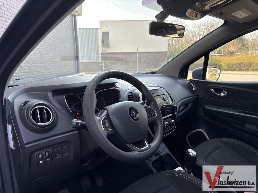 Renault Captur 0.9 TCe Life | € 7.400,- NETTO! | Airco | Cru, Auto's, Renault, Zwart, Start-stop-systeem, Blauw, Bedrijf