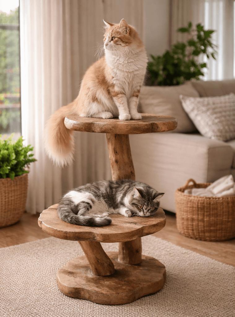 kattenpaal teak hout, Dieren en Toebehoren, Krabmeubelen, Verzenden, Krabpaal