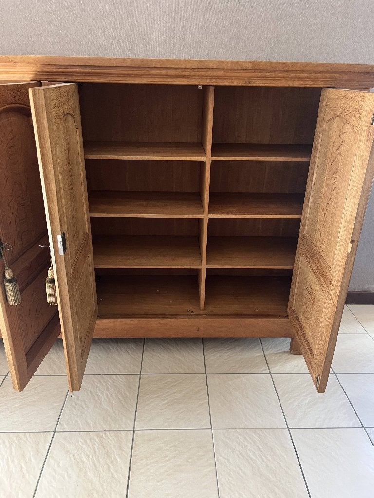 houten kast, Huis en Inrichting, Ophalen, Eikenhout, 200 cm of meer, 25 tot 50 cm