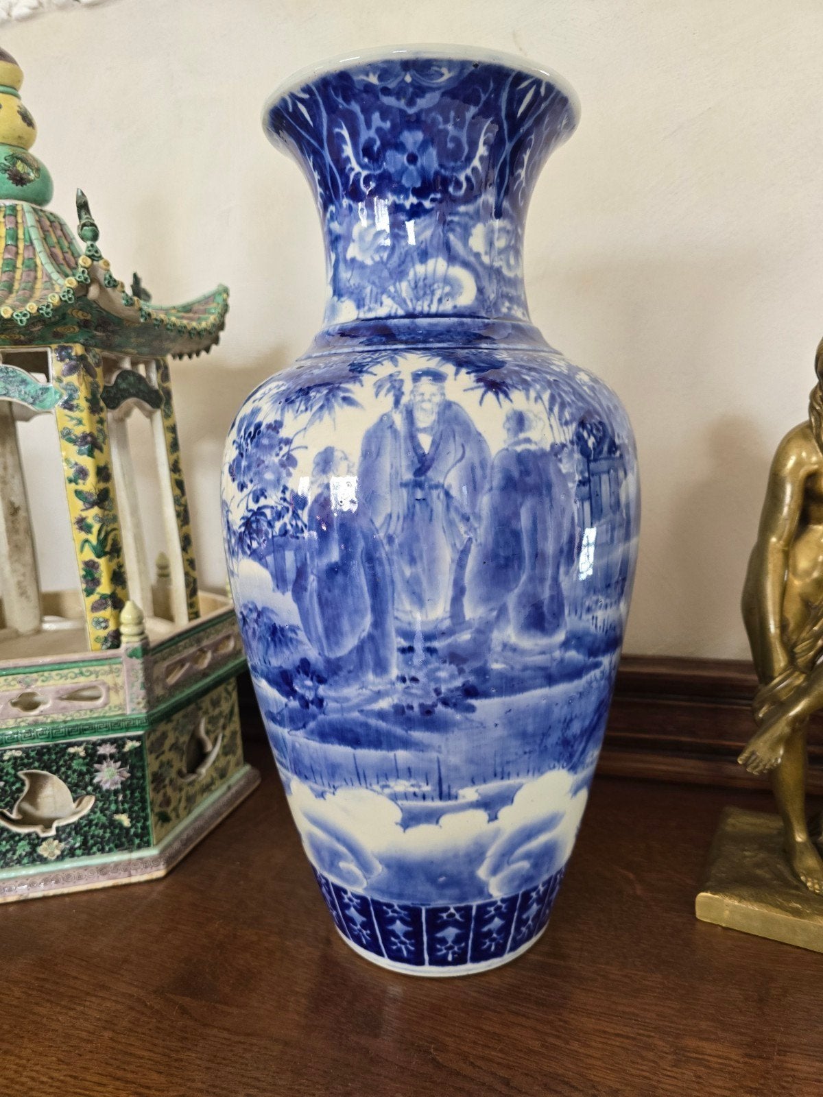 antieke oosterse vaas (porselein) 19e eeuw, Antiek en Kunst, Ophalen