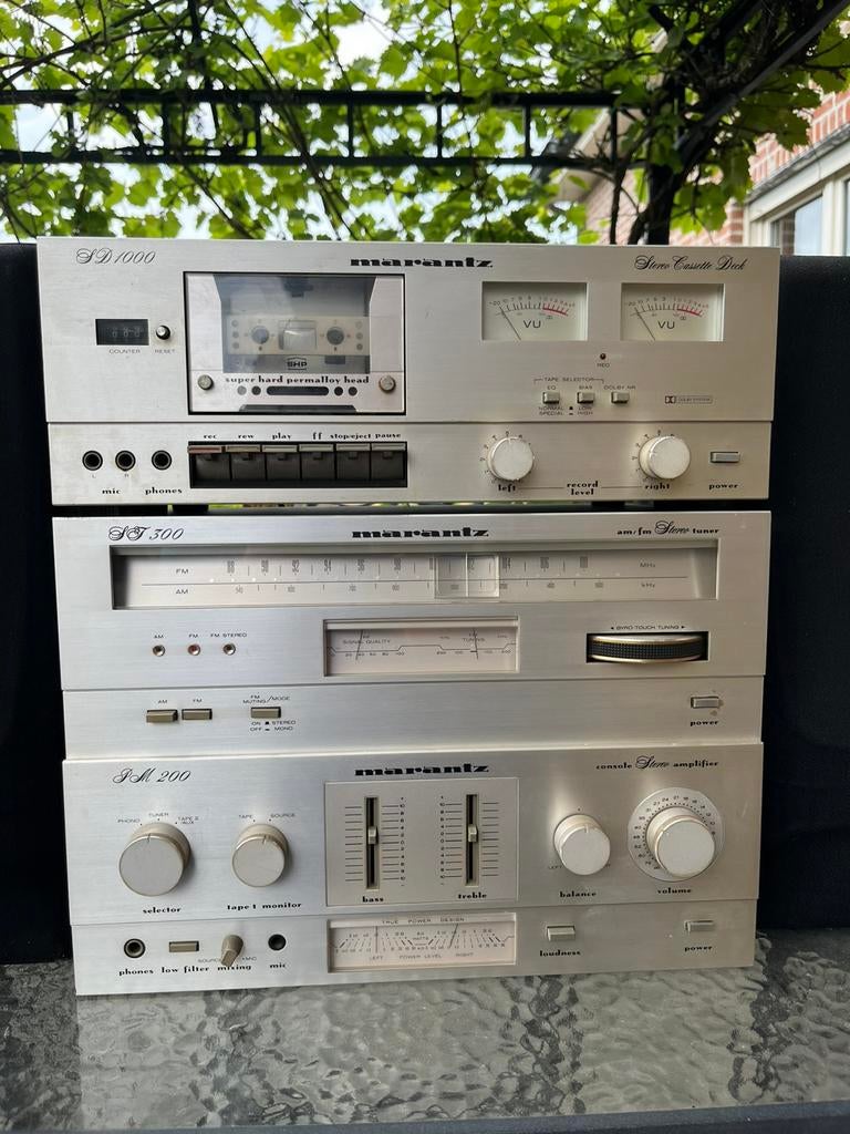 Marantz toestellen met bijhorende kast!, Ophalen, Zo goed als nieuw, Cassettedeck