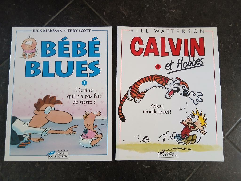 BD "Bébé Blues" et "Calvin et Hobbes", Meerdere stripboeken, Ophalen of Verzenden, Zo goed als nieuw