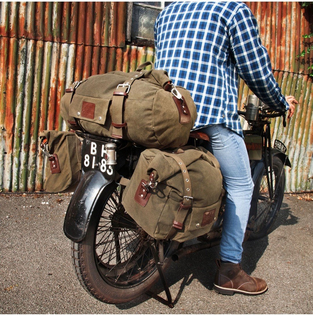 Nieuwe Oxford Heritage motorrugzak van gewaxt katoen, Motoren, Ophalen of Verzenden