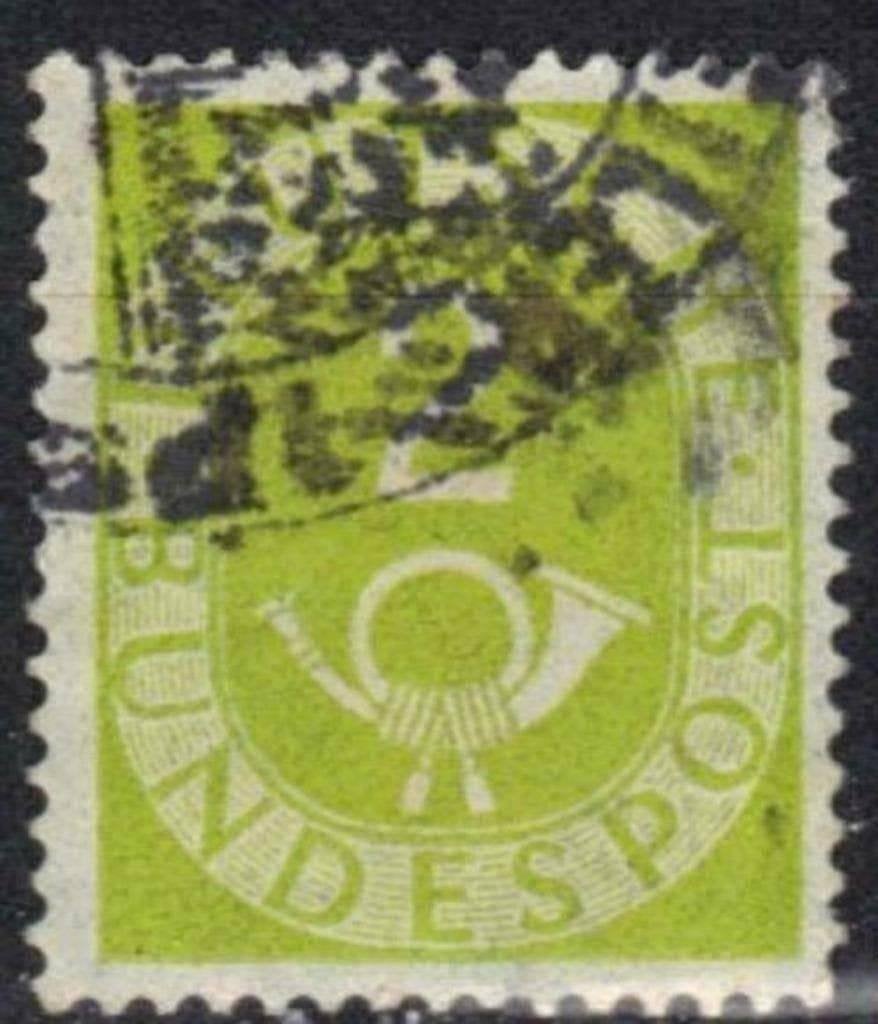 Allemagne Bundespost 1951-1952 - Yvert 9 - Posthoorn (ST), Envoi, Affranchi
