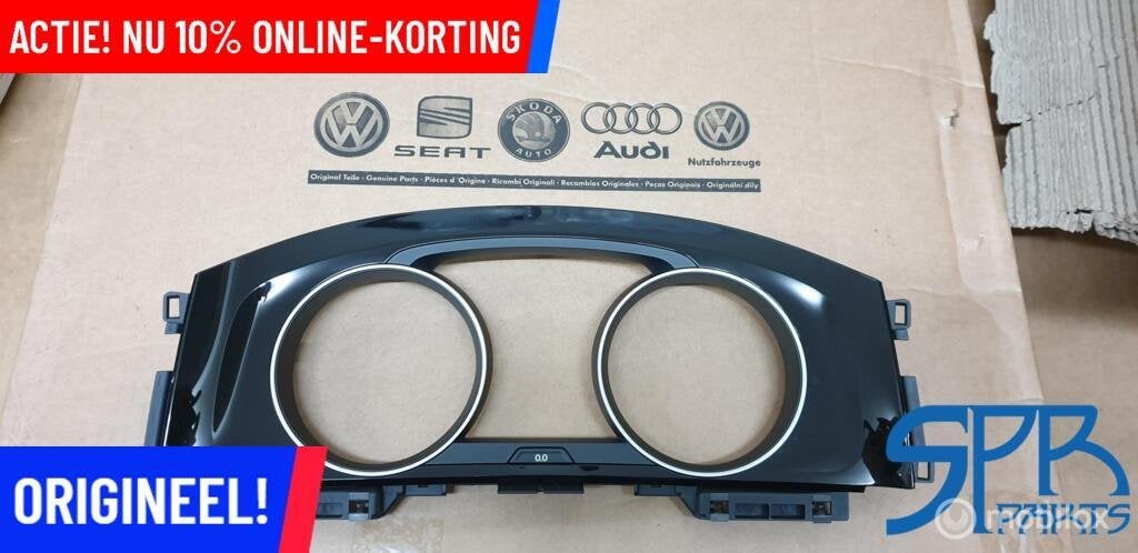 Golf 7 7.5 KM Teller Inleg ZWART HOOGGLANS 5G0857059 NIEUW, Auto-onderdelen, Volkswagen, Nieuw, Ophalen of Verzenden, Volkswagen