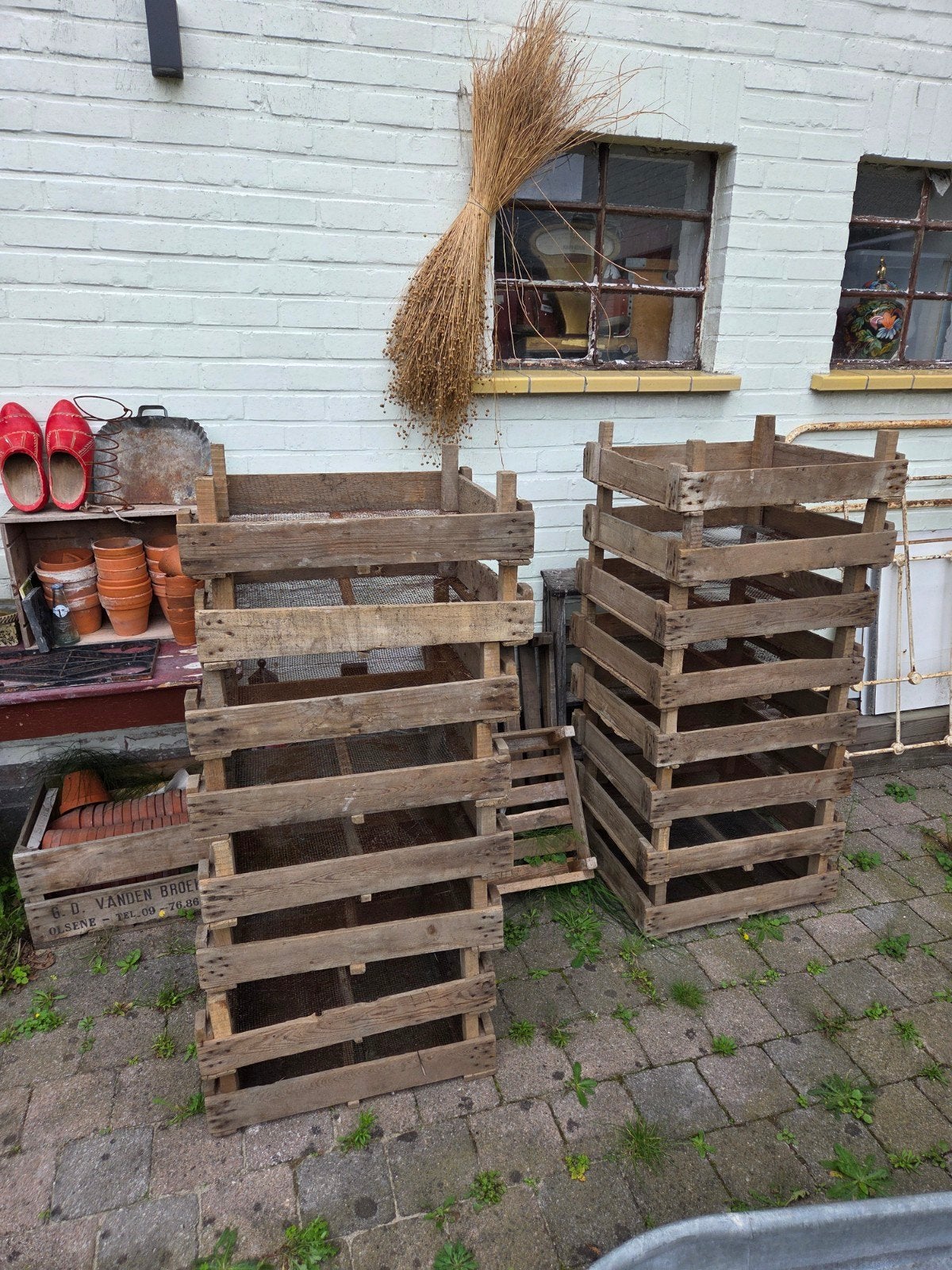 decoratieve BAK met metalen gaas, Antiek en Kunst, Ophalen