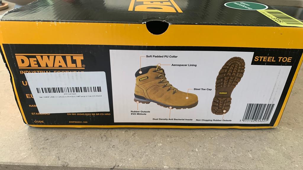 Chaussures de sécurité Dewalt, Enlèvement, Comme neuf