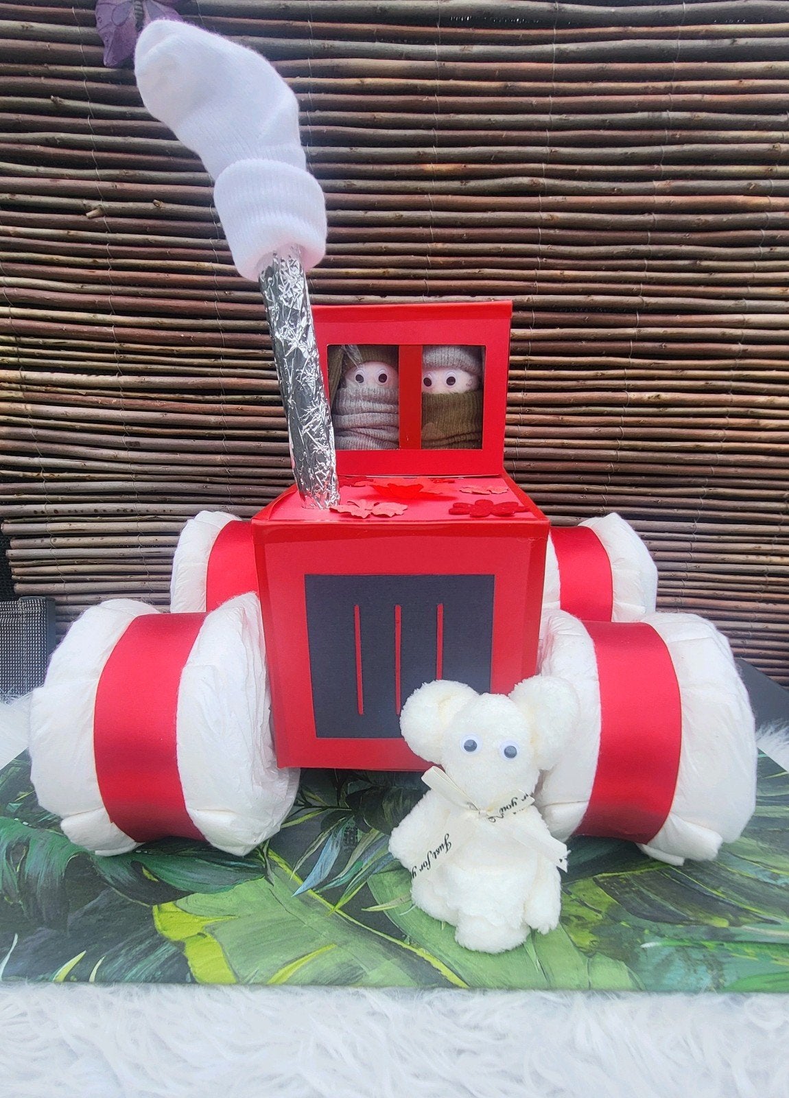 Luiertaart tracktor, Ophalen