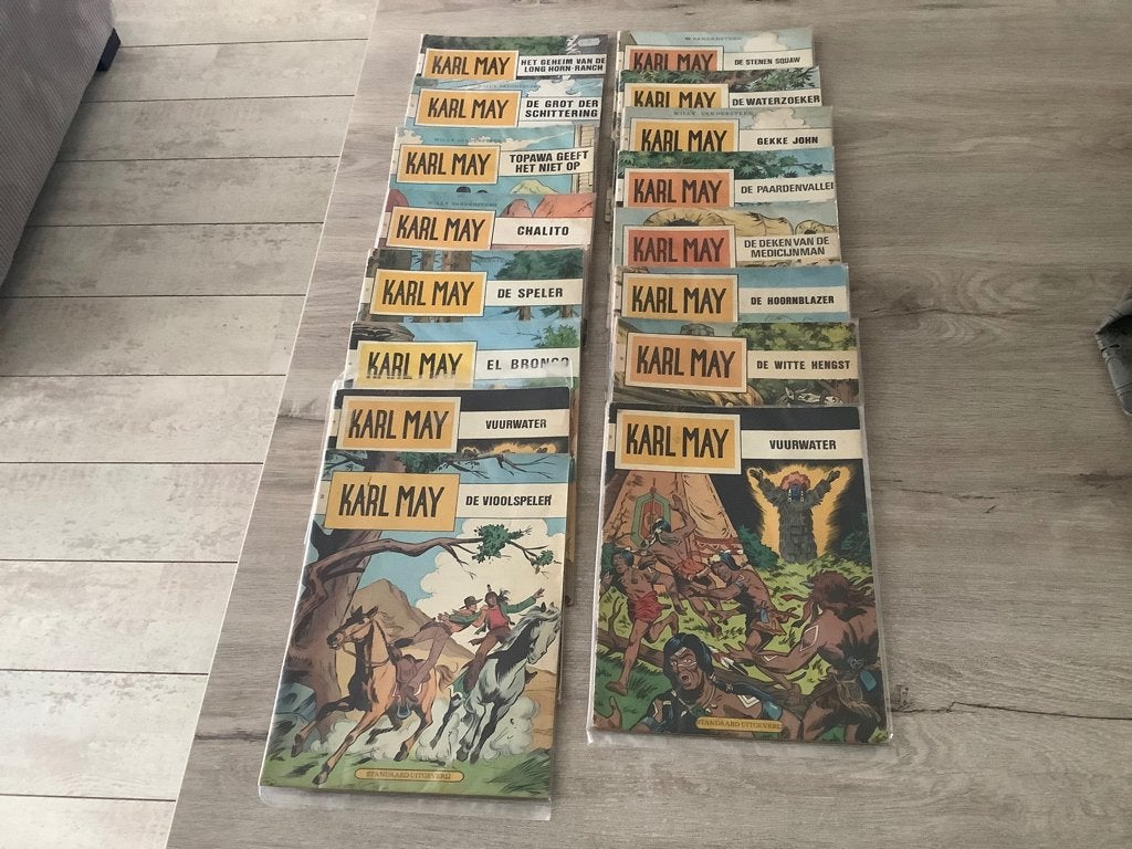 Karl May verschillende strips (1974-1983), Boeken, Gelezen, Willy vandersteen, Ophalen of Verzenden, Meerdere stripboeken