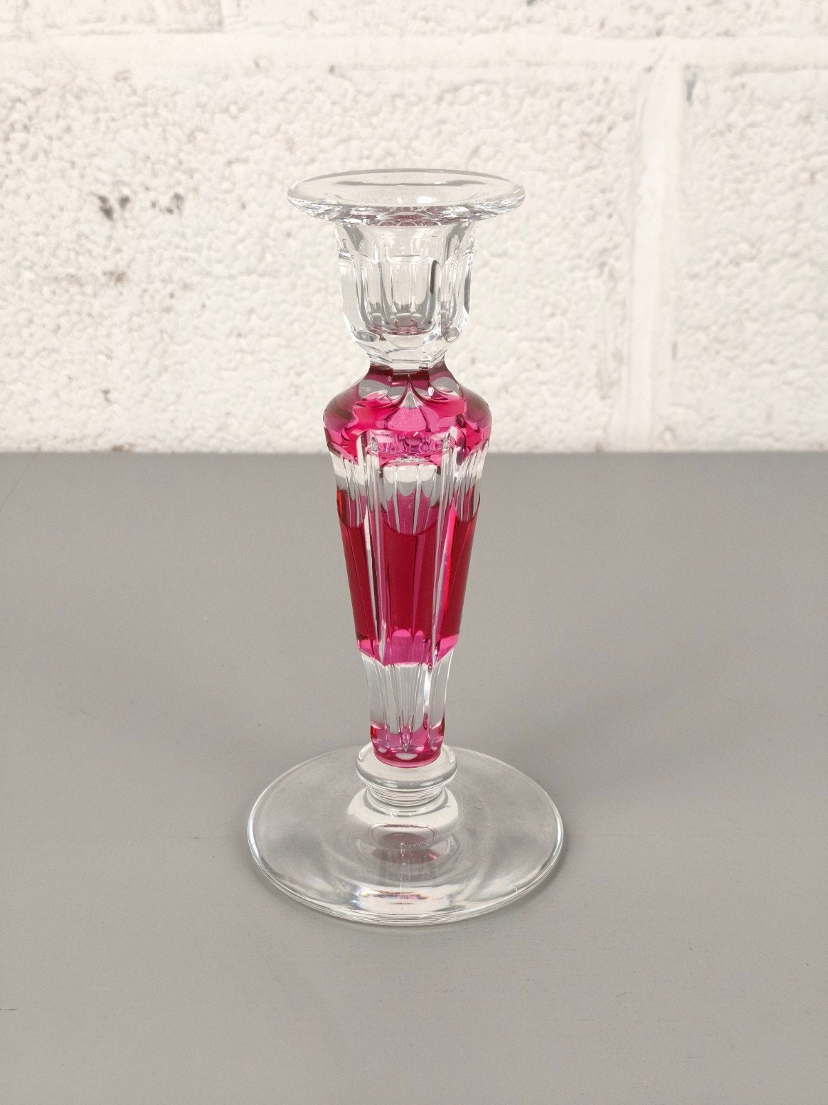 Val Saint Lambert kandelaar, Antiquités & Art, Antiquités | Verre & Cristal, Enlèvement ou Envoi