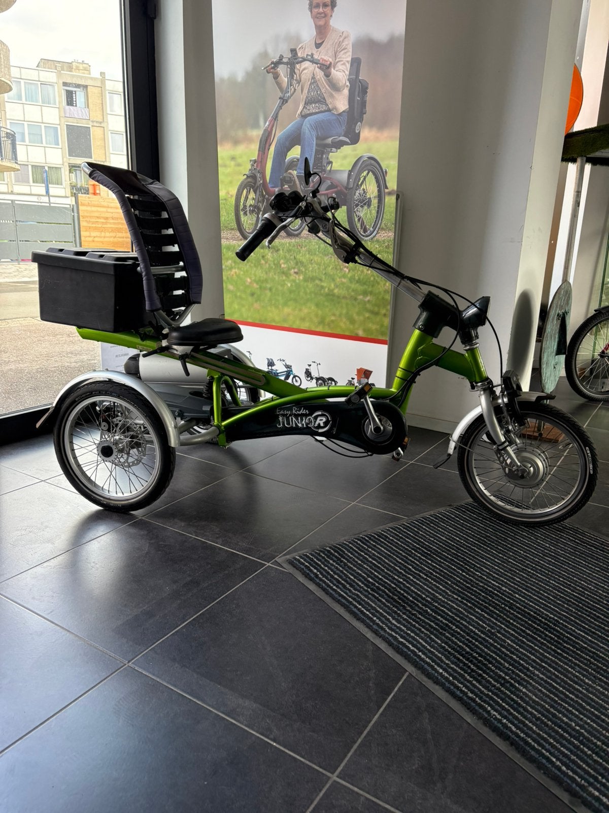 Easy rider Junior driewielfiets Van raam met ondersteuning, Ophalen, Zo goed als nieuw