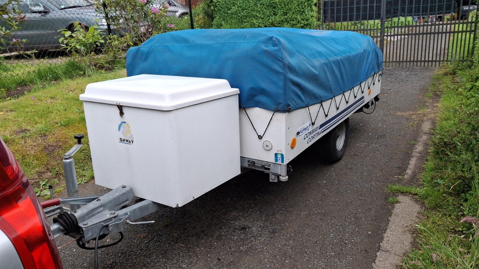 Caravane pliante Conway 4 couchettes avec auvent, Enlèvement