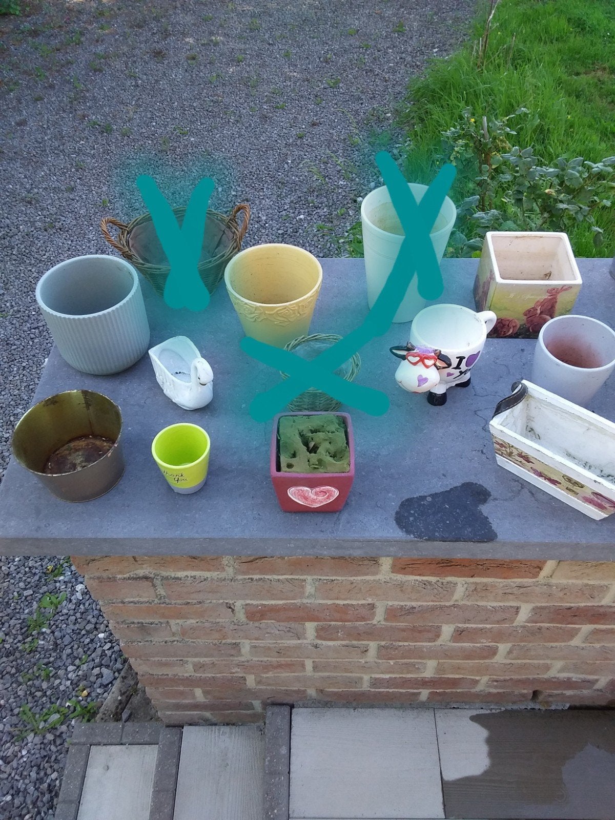 Lot de 13 cache-pots (intérieur & extérieur)., Enlèvement, Intérieur