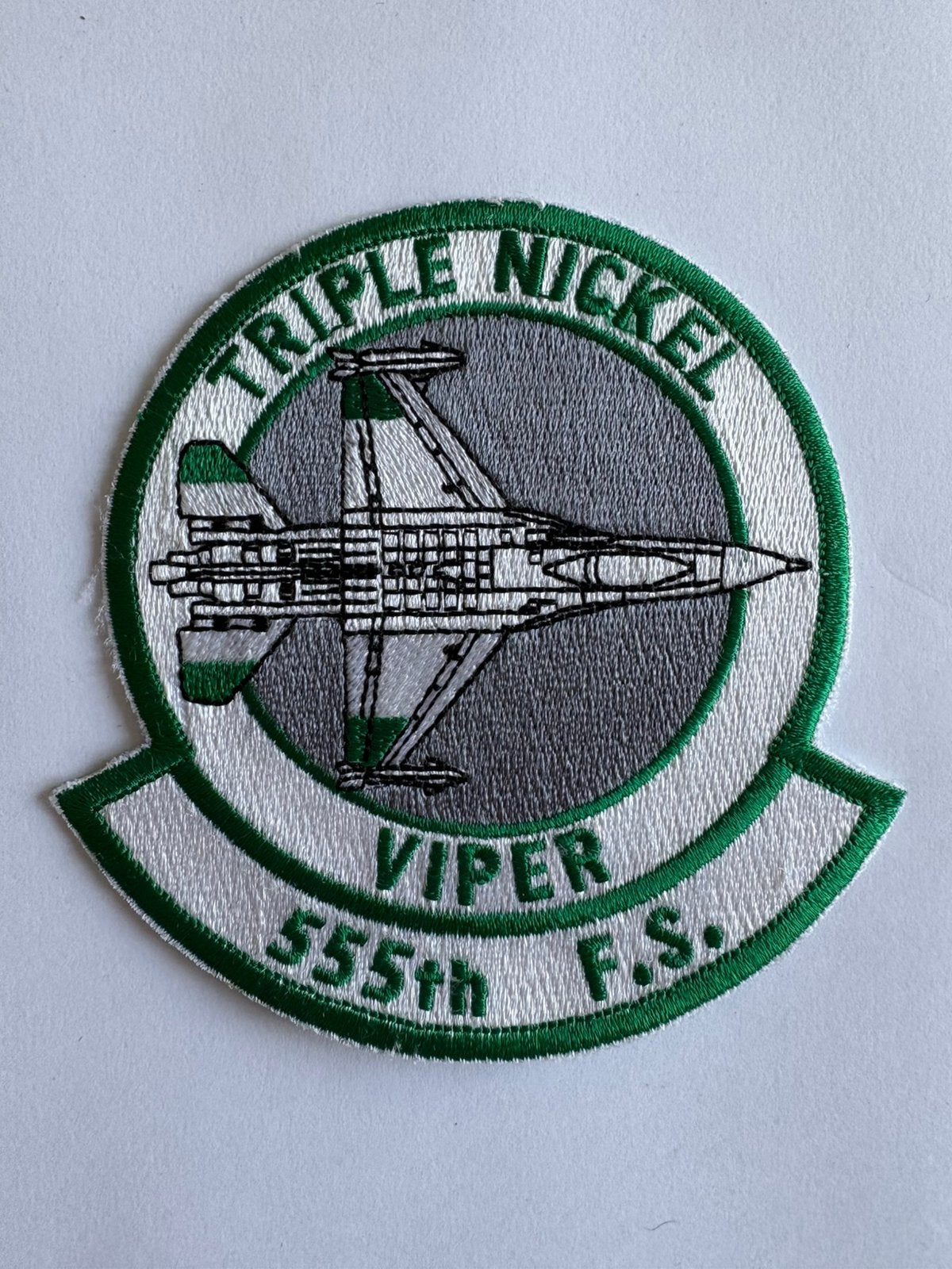 USAF 555th Fighter squadron patch, Ophalen of Verzenden