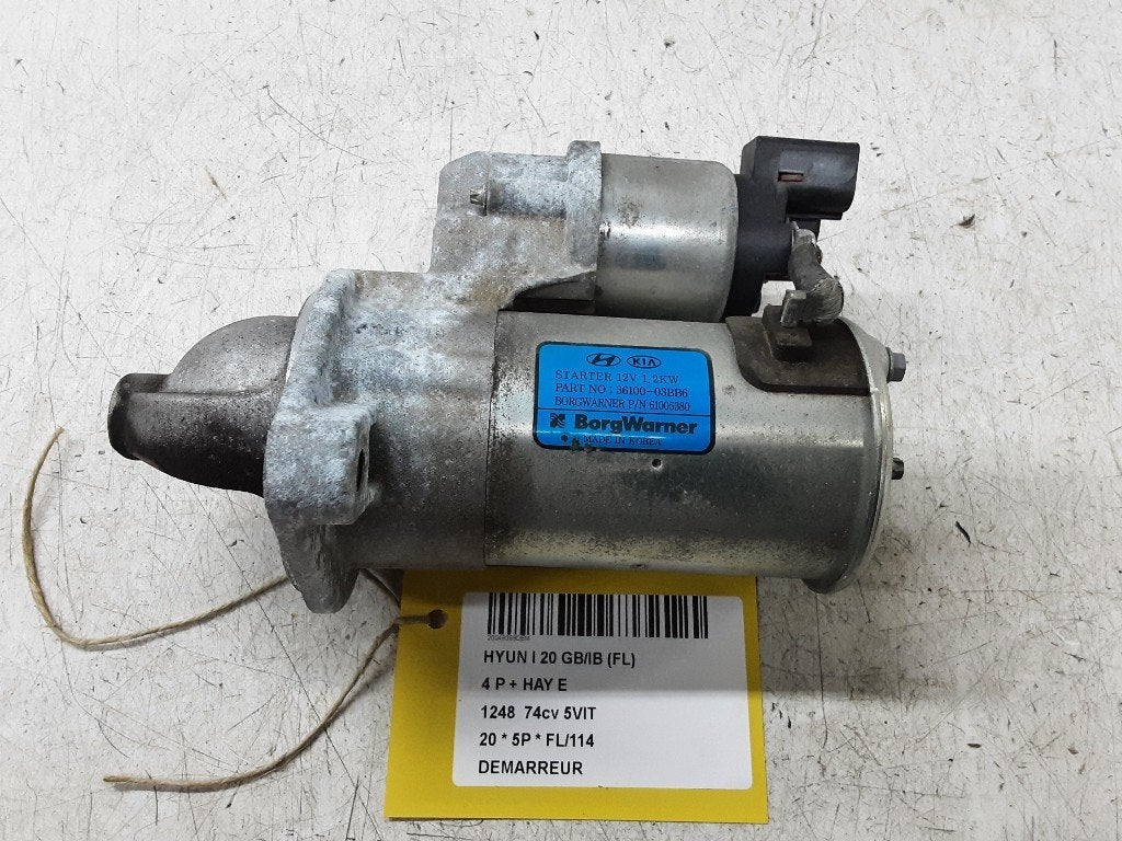 STARTMOTOR Hyundai i20 (GBB) (01-2014/08-2020) (3610003BB6), Auto-onderdelen, Hyundai Motor Deutschland GmbH, Gebruikt, Kaiserleipromenade 5
63067  Offenbach am Main, DE