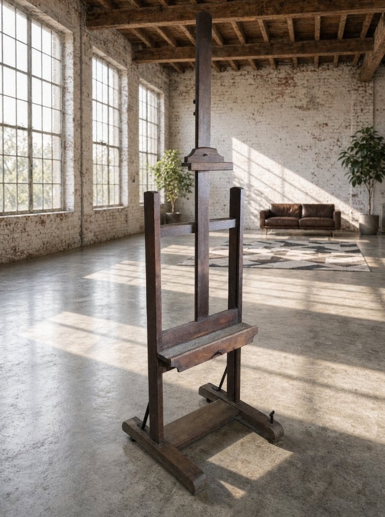 Atelier de chevalets en bois ancien unique — 19e siècle, Enlèvement ou Envoi, Toile