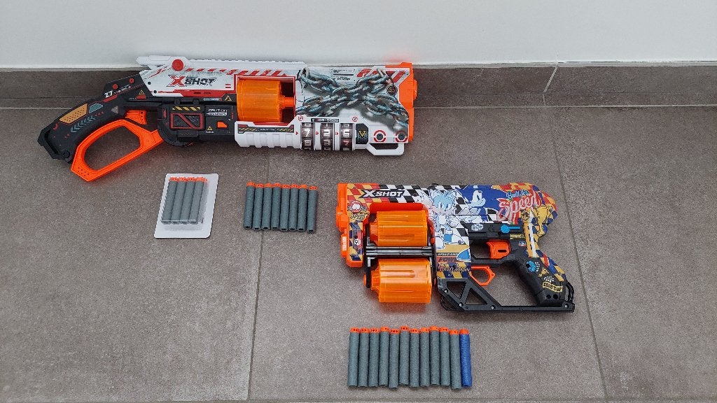 X-SHOT Skins Lock Blaster +SONIC speelgoedgeweren, Enlèvement, Utilisé