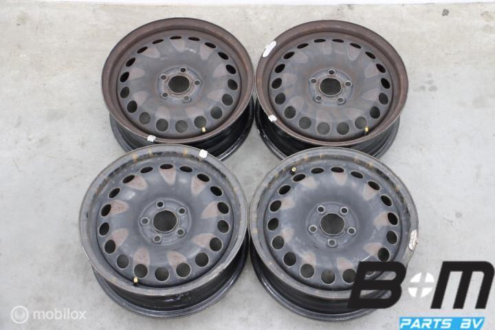 Originele 15 inch stalen velgen VW Polo 2G 2Q0601027A, Gebruikt, Velg(en)
