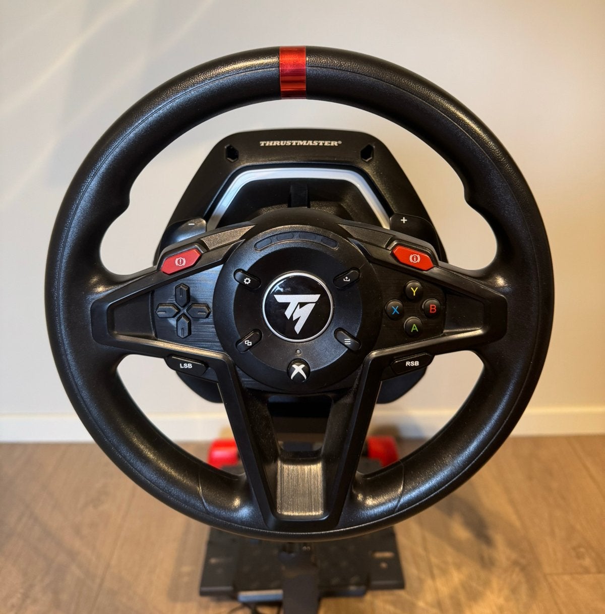 Thrustmaster T128 racing wheel + metal standaard en garantie, Ophalen, Zo goed als nieuw, Stuur of Pedalen