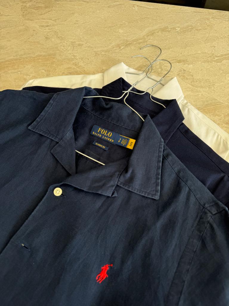 Linnen hemd heren Ralph Lauren S blauw, Vêtements | Hommes, Chemises, Envoi, Comme neuf, Bleu, Ralph Lauren