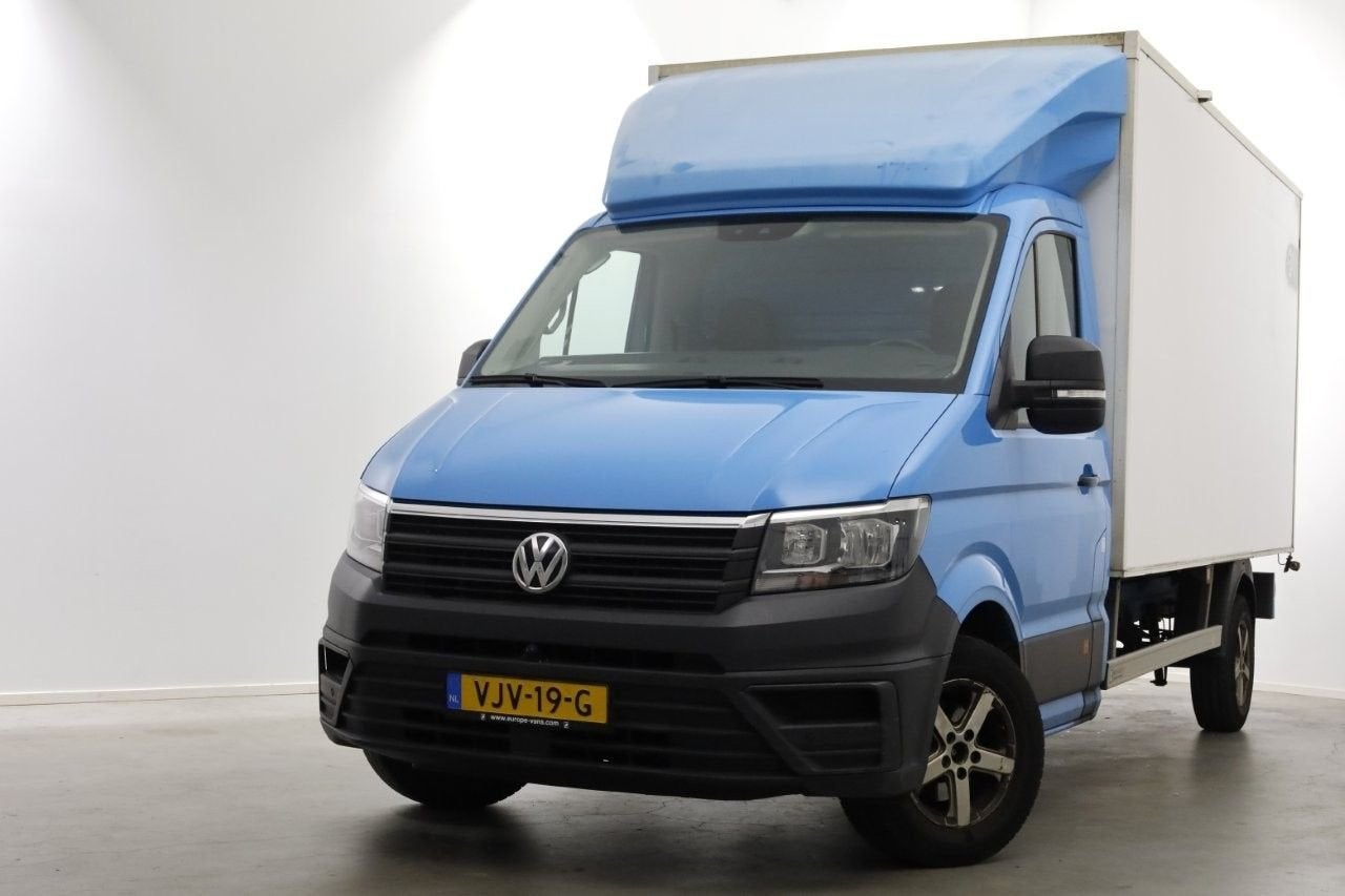 Volkswagen Crafter 35 2.0 TDI E6 Bakwagen met achterdeuren 2, Auto's, Blauw, Bedrijf, Onderhoudsboekje, Te koop