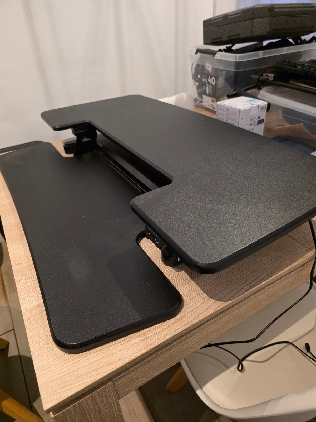 Bureauverhoger elektrisch updesk van Worktrainer, Maison & Meubles, Bureaux, Enlèvement, Électrique