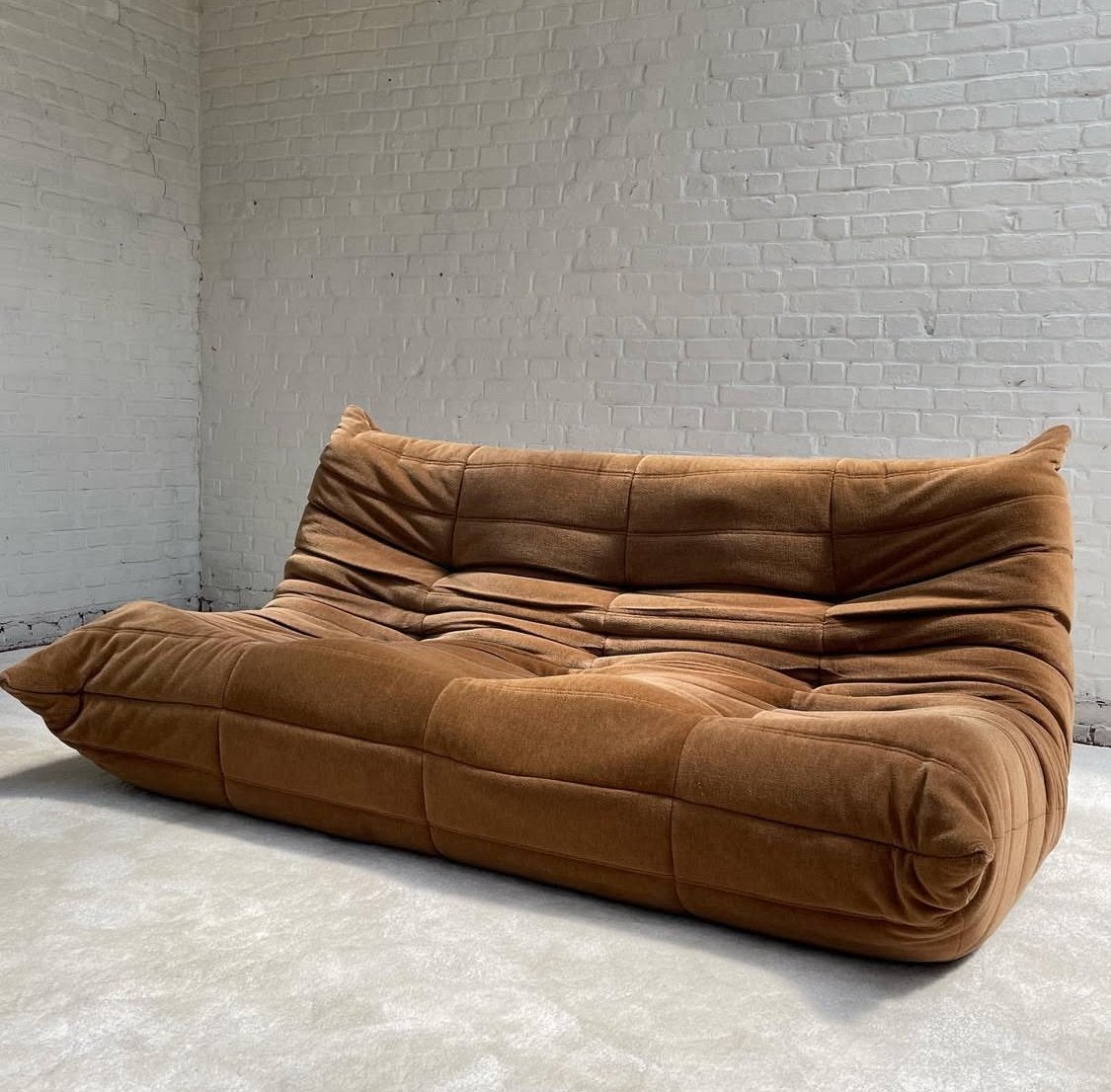 Siège 3 places Original Vintage Togo Ligne Roset, Trois personnes, Comme neuf, Enlèvement, Tissus