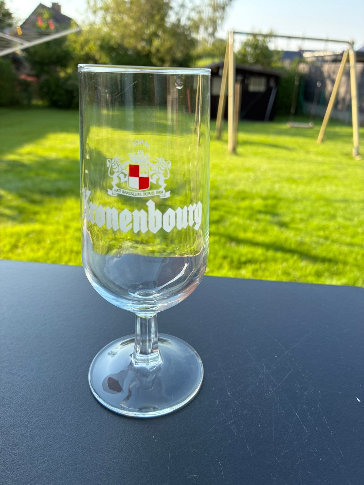 1 verre à bière Kronenbourg, Collections, Enlèvement, Utilisé, Verre ou Verres, Autres marques