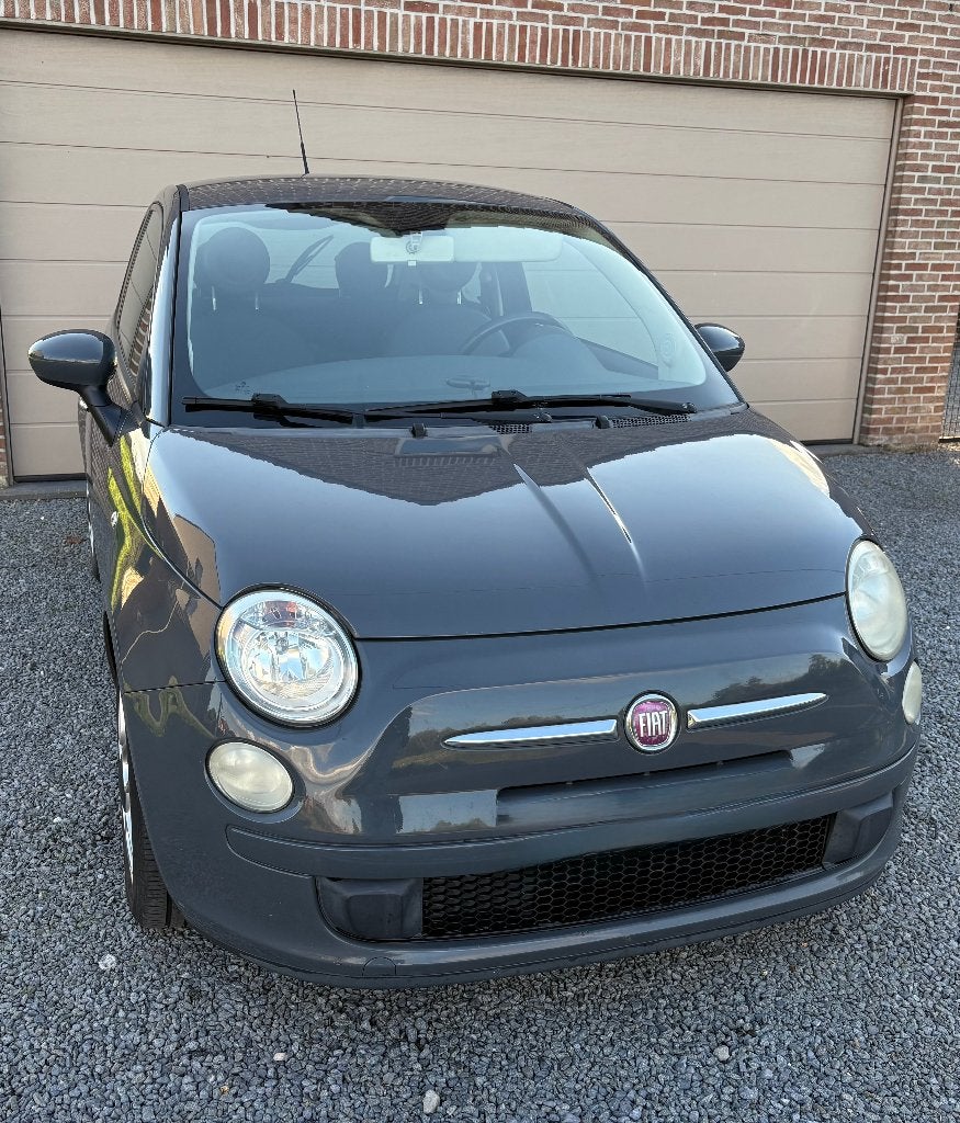 Fiat 500, Auto's, Leder en Stof, Handgeschakeld, Particulier, Zilver of Grijs