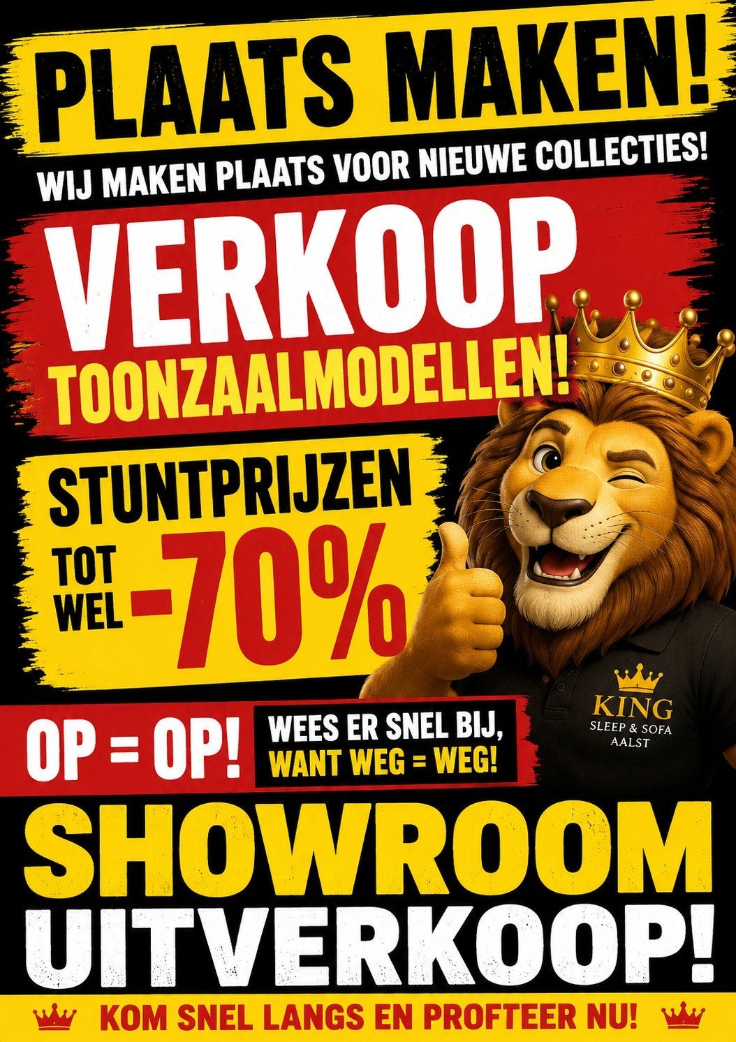 Outlet- en Showmodellen, Ophalen