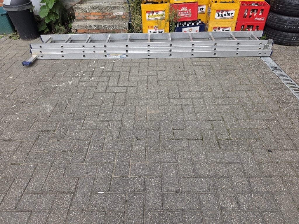 Aluminium ladder 9meter, Doe-het-zelf en Bouw, Ophalen, Zo goed als nieuw, Ladder, 4 meter of meer